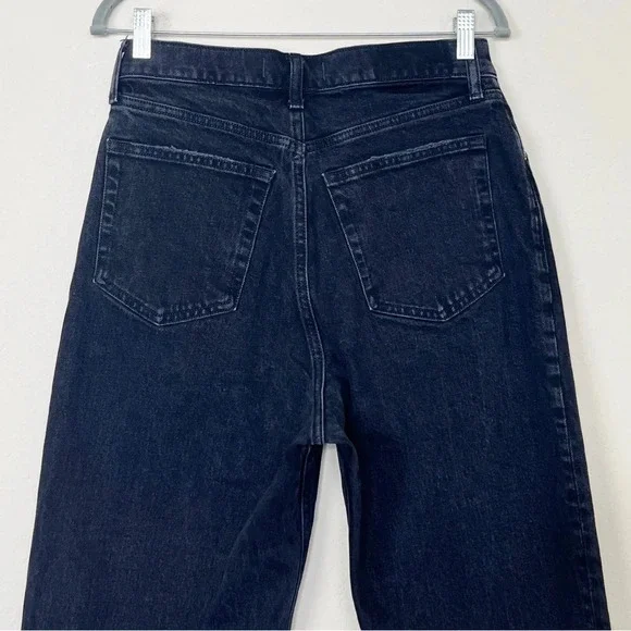 Abercrombie‎ and Fitch Criss Cross High RiseDad Jeans in Black